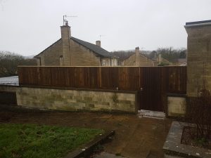 A gate and fence installation in Bath